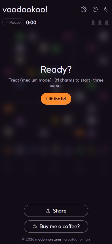Ready? Lift the lid