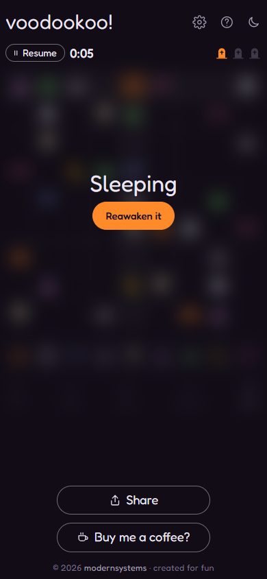 Sleeping (paused)